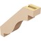 Ekena Millwork 3-inch W x 14-inch D x 14-inch H Copenhagen Rough Cedar Woodgrain TimberThane Knee Brace, Primed BRCUR03X14X14CHGRCPR - alternate 4